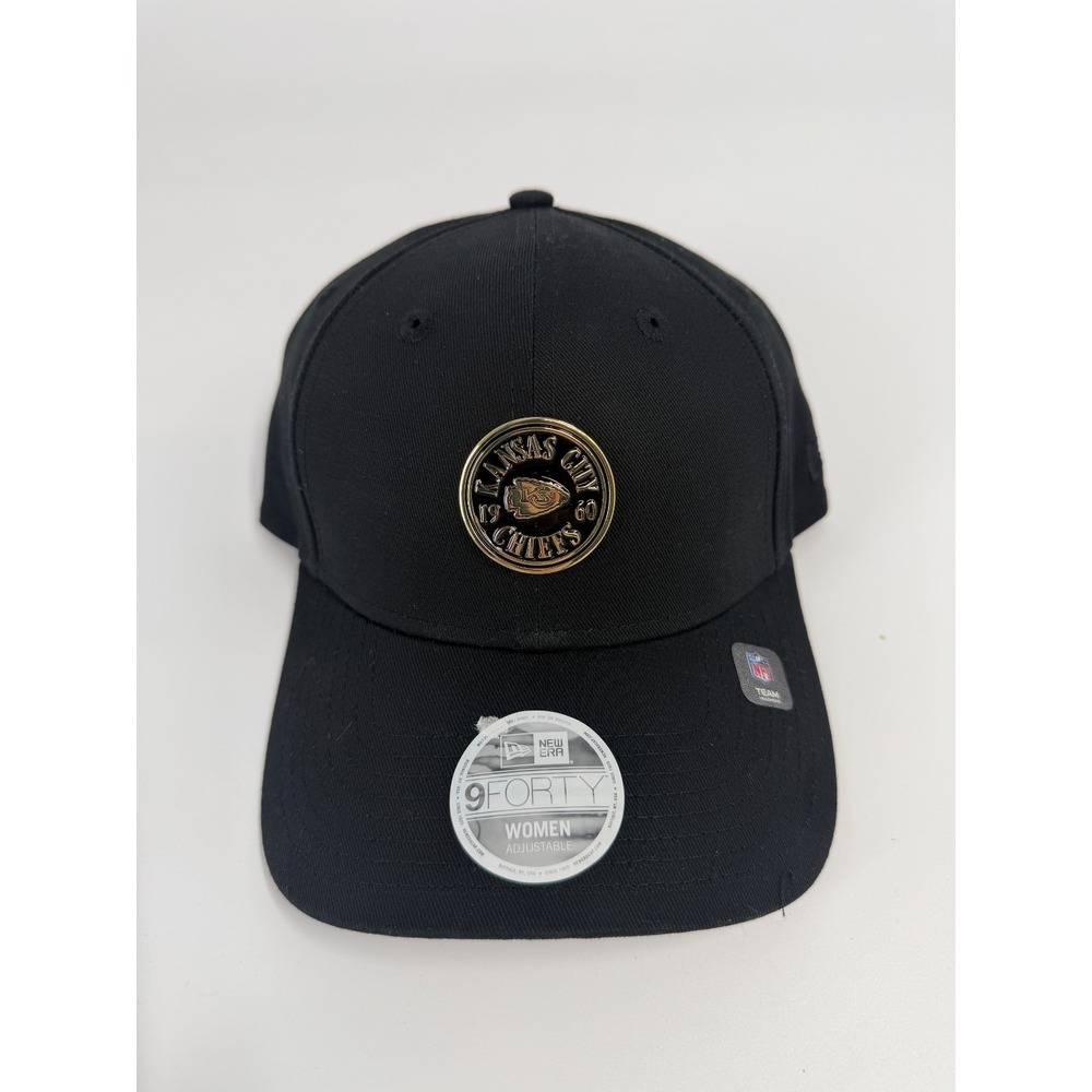 Kansas City Chiefs New Era Womens Black Badge 9Forty Adjustable Hat New Cap